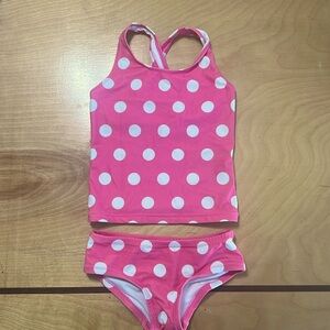 Primary Polka dot Tankini Set